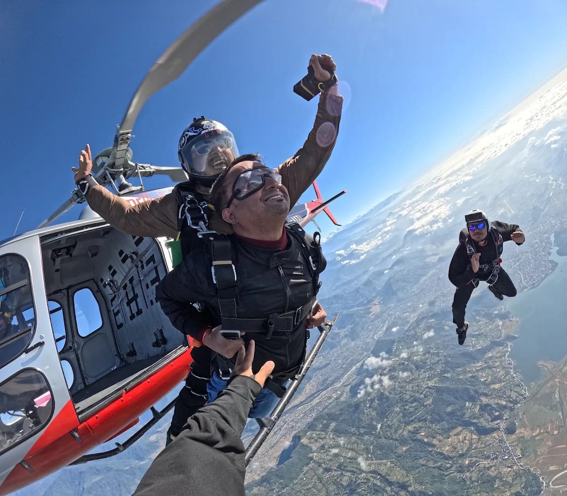 Tandem skydive deluxe package in Nepal – the ultimate adventure from altitude.