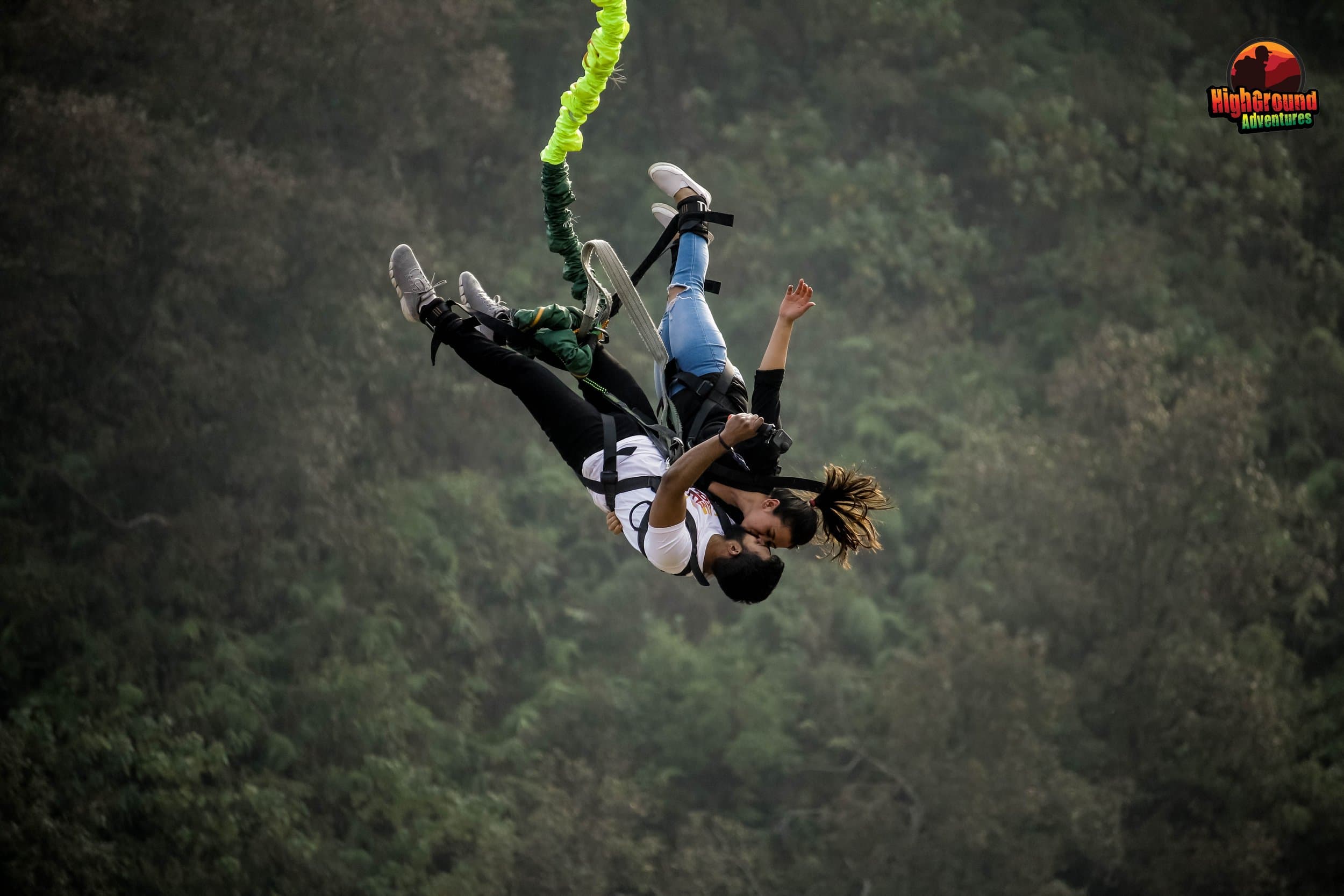 Jump together! Tandem / couple bungee with pickup, drop and insurance.